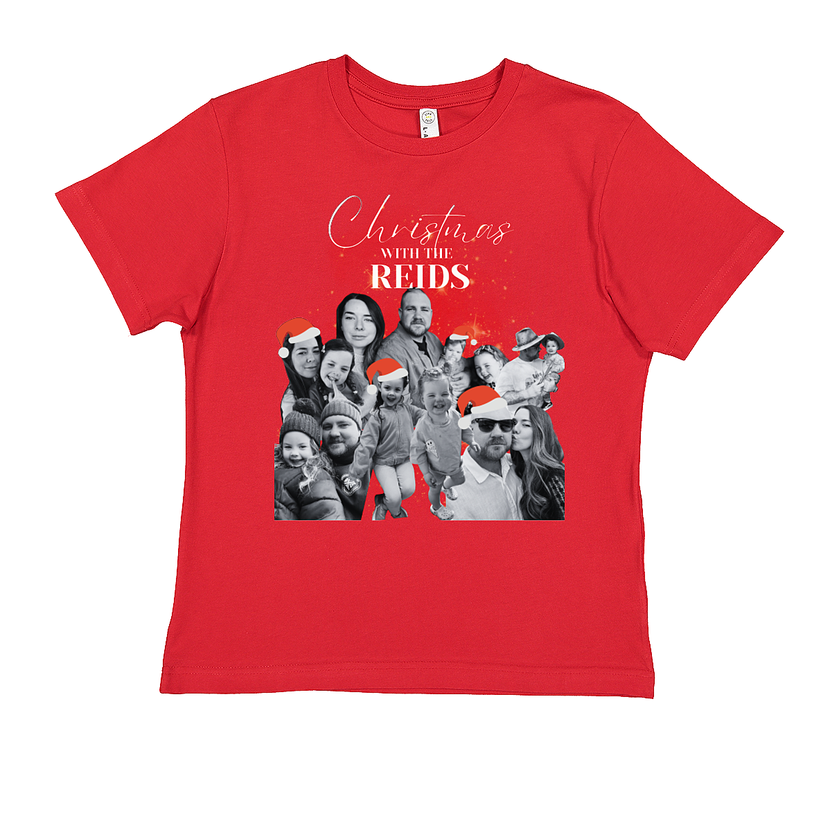 KIDS CUSTOM CHRISTMAS FAMILY NAME TEE